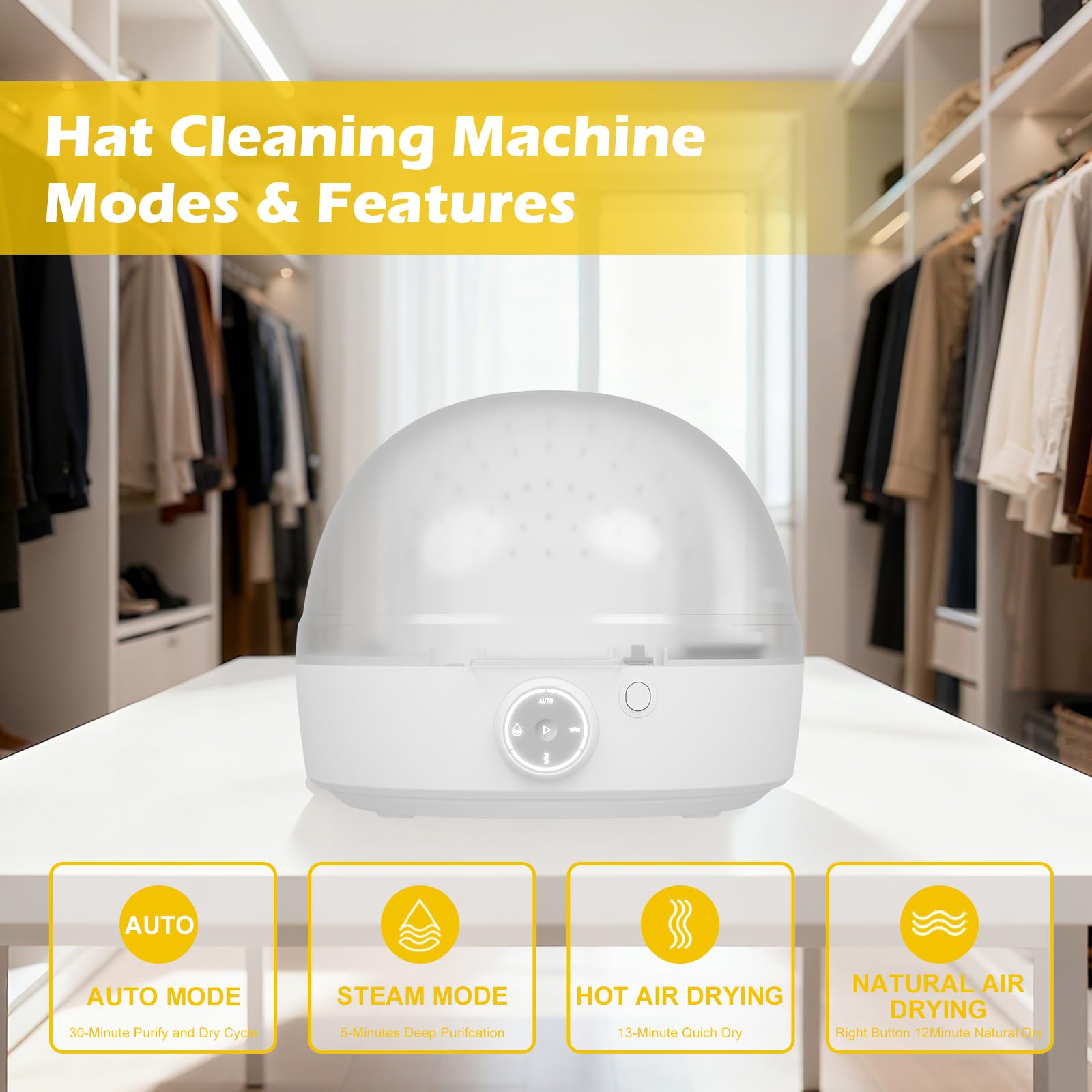 Amazon.com: 3-in-1 Hat Cleaning Shaping Machine, Automatic Steamer